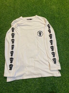 Undefeated ruthless pocket skull t shirt longsleeve size small